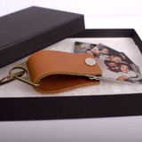 PERSONALISED LEATHER PHOTO KEYRING - LGH53