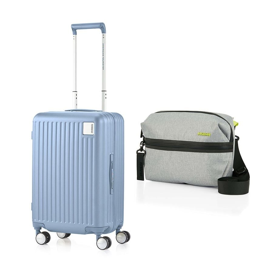 Set A8: Vali kéo LOCKation size cabin 55/20 + Túi đeo chéo Orbit Vega