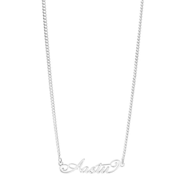  AA BOLD STROKES NECKLACE // SILVER 