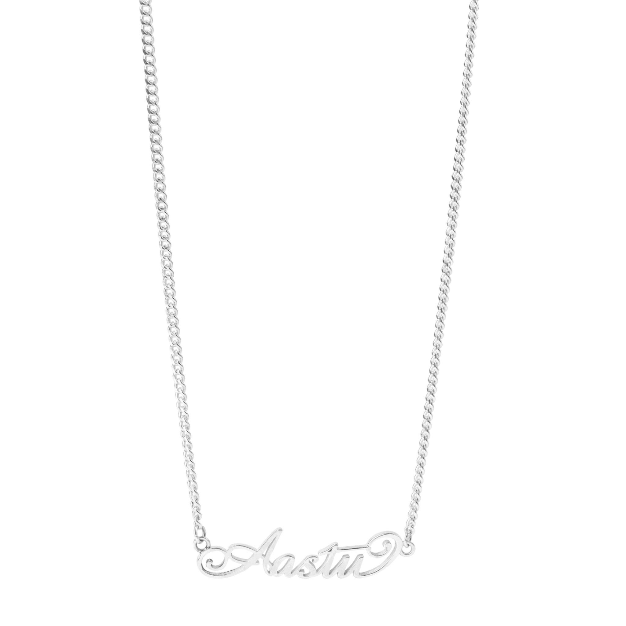  AA BOLD STROKES NECKLACE // SILVER 