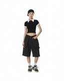  AA SHORT JEANS // BLACK 