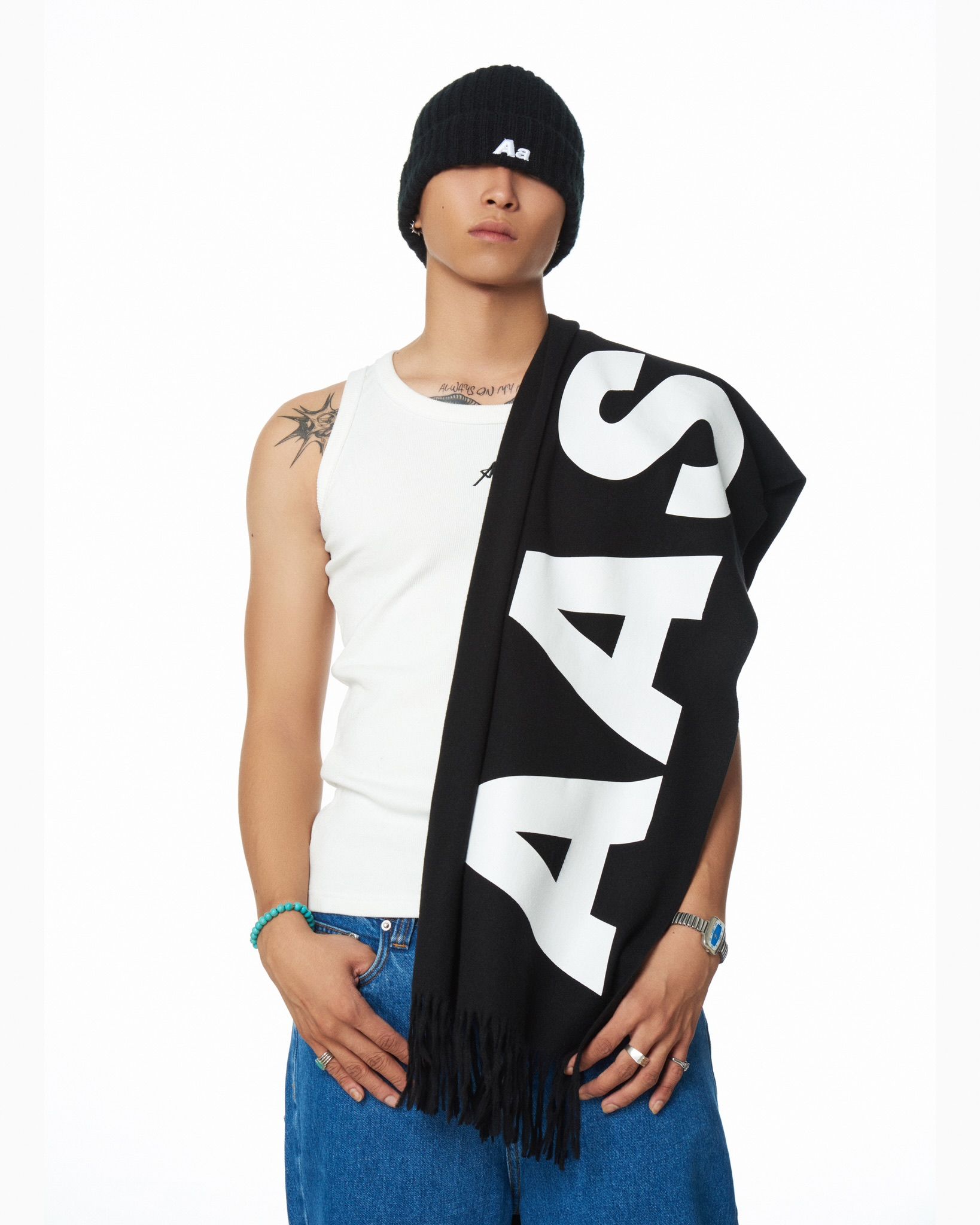  AA SCARF // BLACK 