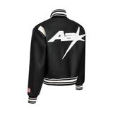  AA RACING VARSITY JACKET // BLACK 