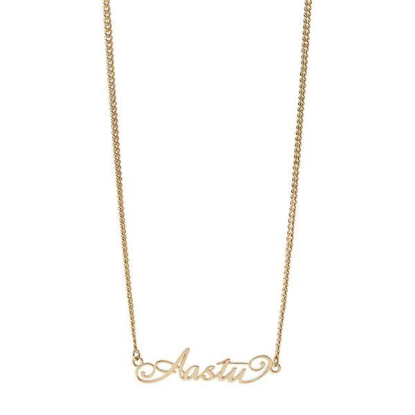  AA BOLD STROKES NECKLACE // GOLD 