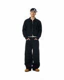  WASH DENIM TYPE JACKET // BLACK 