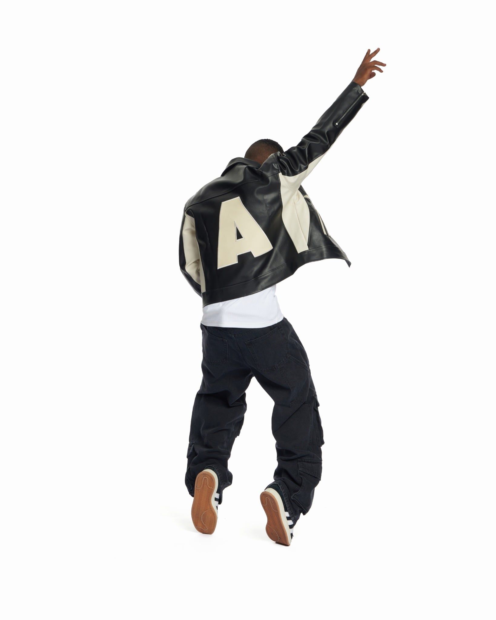  AA STU. ® - RANGER LEATHER CROP JACKET V2 - BLACK 