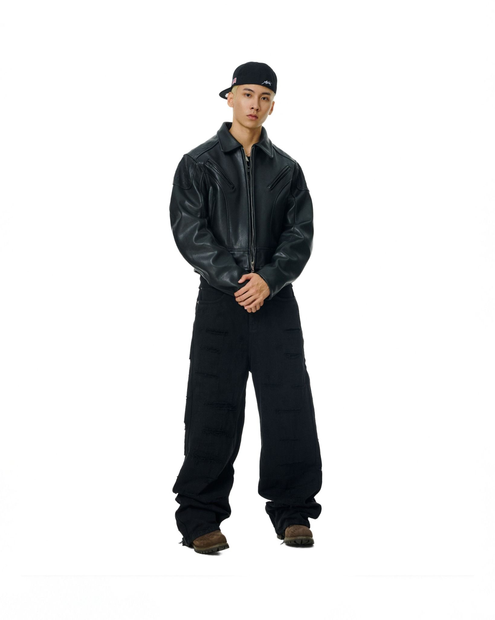  AA SIGNATURE LOGO FITTED // BLACK 