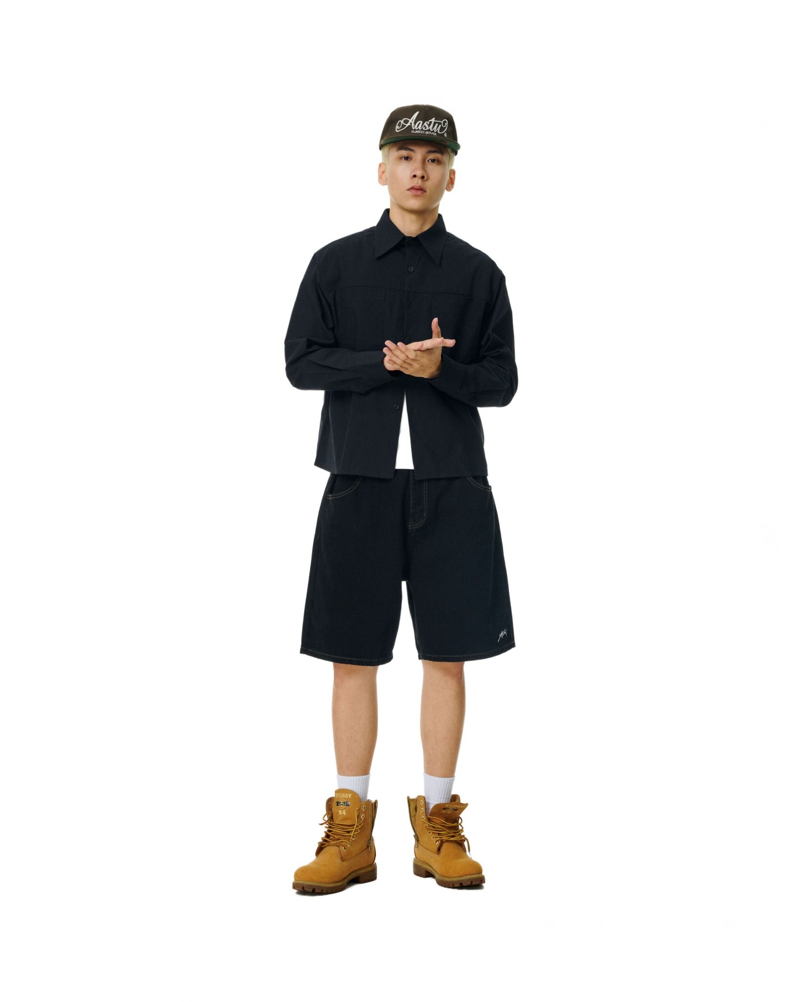  AA SIGNATURE LOGO LONGSHIRT // BLACK 