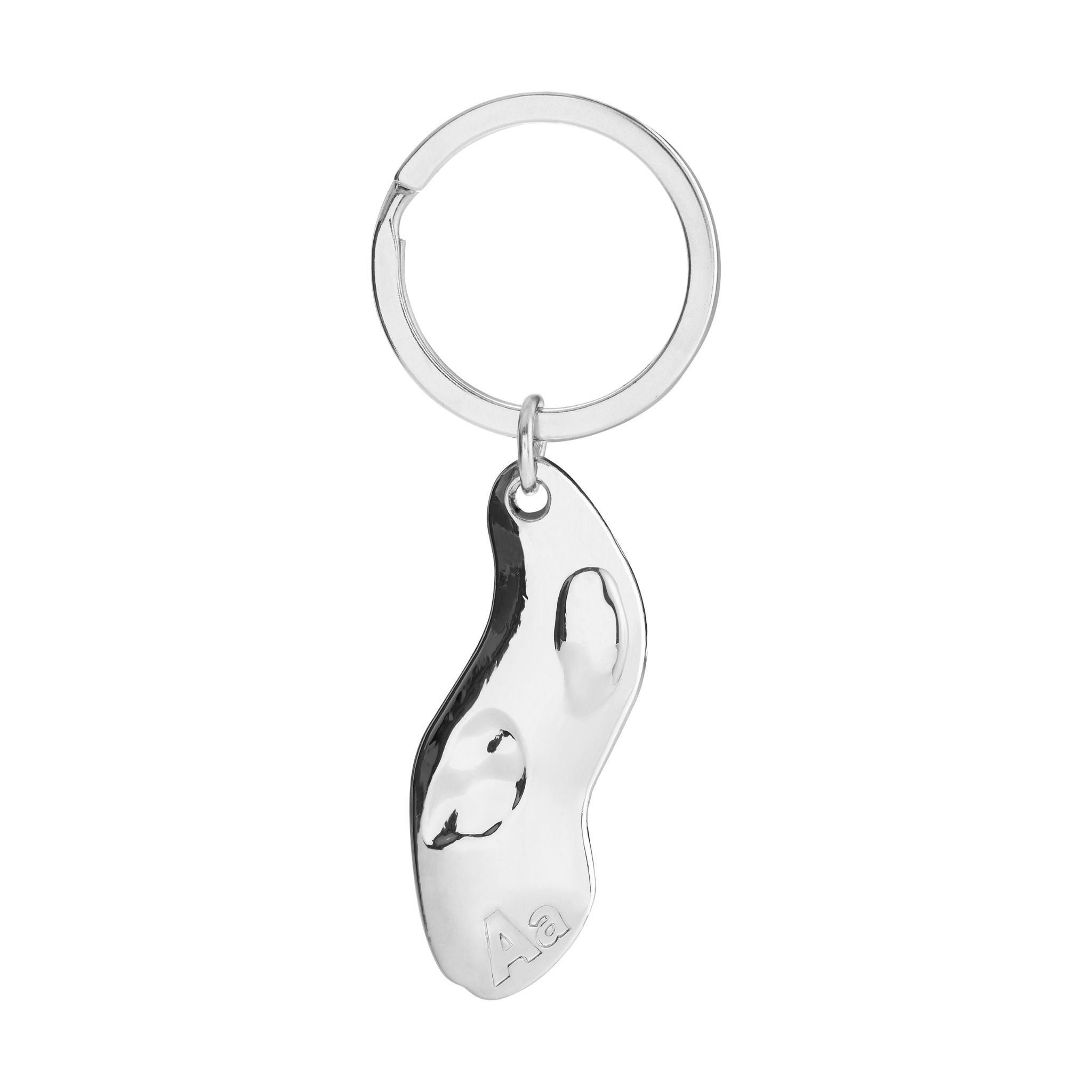  AA ROCK KEYCHAIN // SILVER 