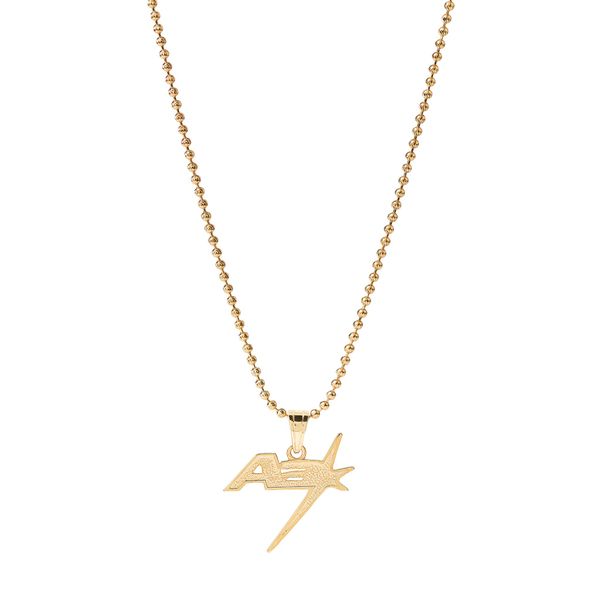  AA RACING PENDANT // GOLD 