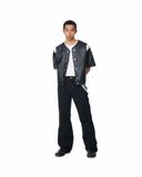  AA LEATHER JERSEY // BLACK 