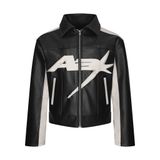  AA STU. ® - RANGER LEATHER CROP JACKET V2 - BLACK 