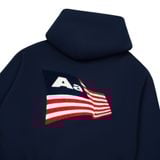  AA FLAG LOGO HOODIE  // NAVY 