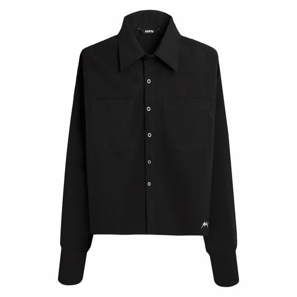  AA SIGNATURE LOGO LONGSHIRT // BLACK 