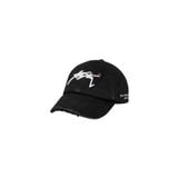  SIGNATURE LOGO WASHED CAP // BLACK 