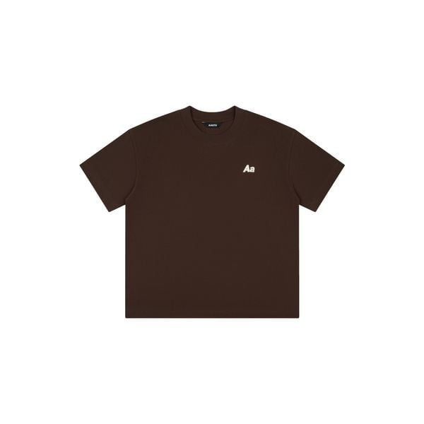  AA RACING LOGO TEE // BROWN 
