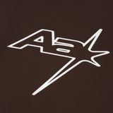  AA RACING LOGO TEE // BROWN 