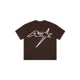  AA RACING LOGO TEE // BROWN 