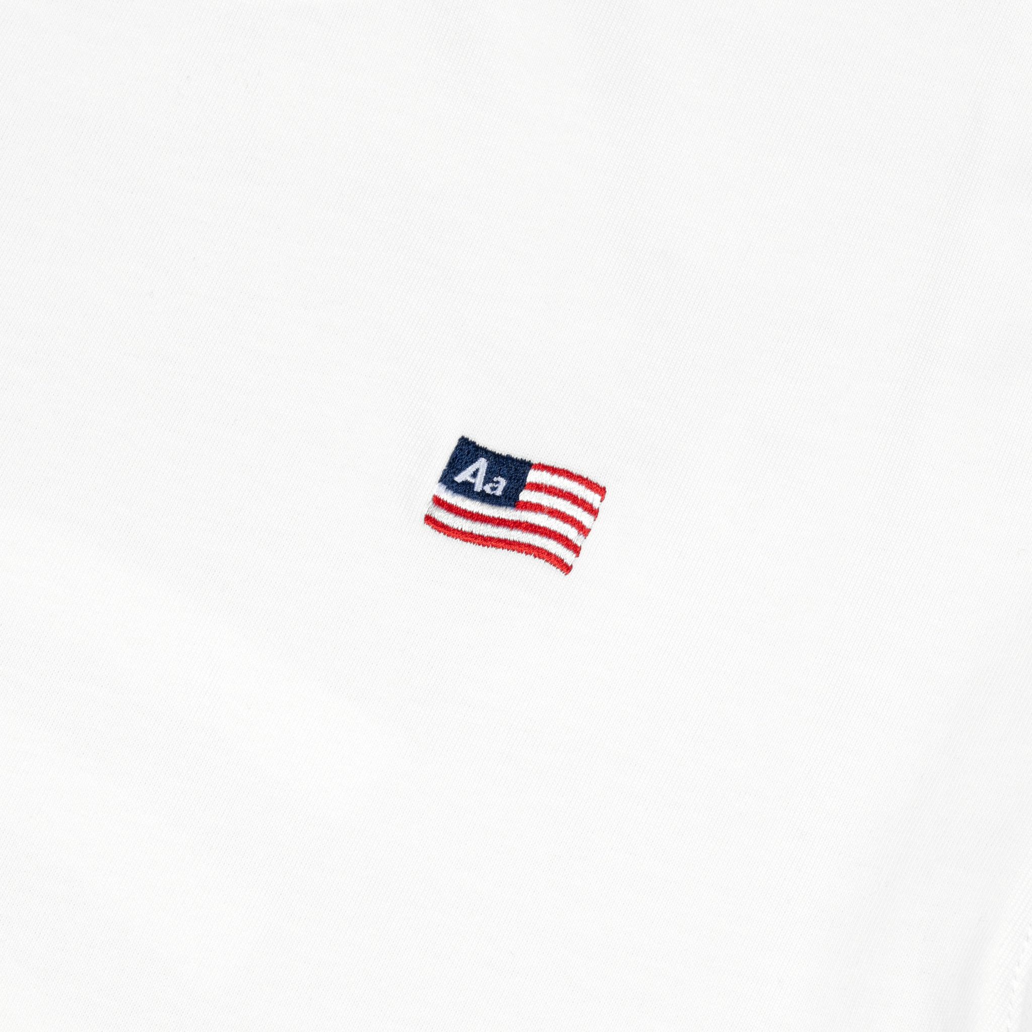  AA FLAG LOGO TEE // WHITE 