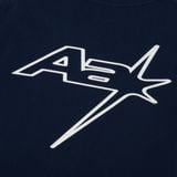 AA RACING LOGO TEE // NAVY 