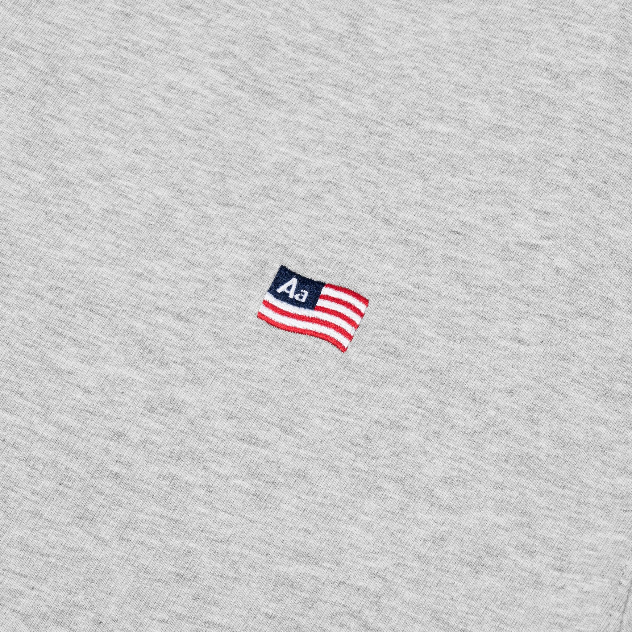  AA FLAG LOGO TEE // GREY 