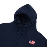  AA FLAG LOGO HOODIE  // NAVY 