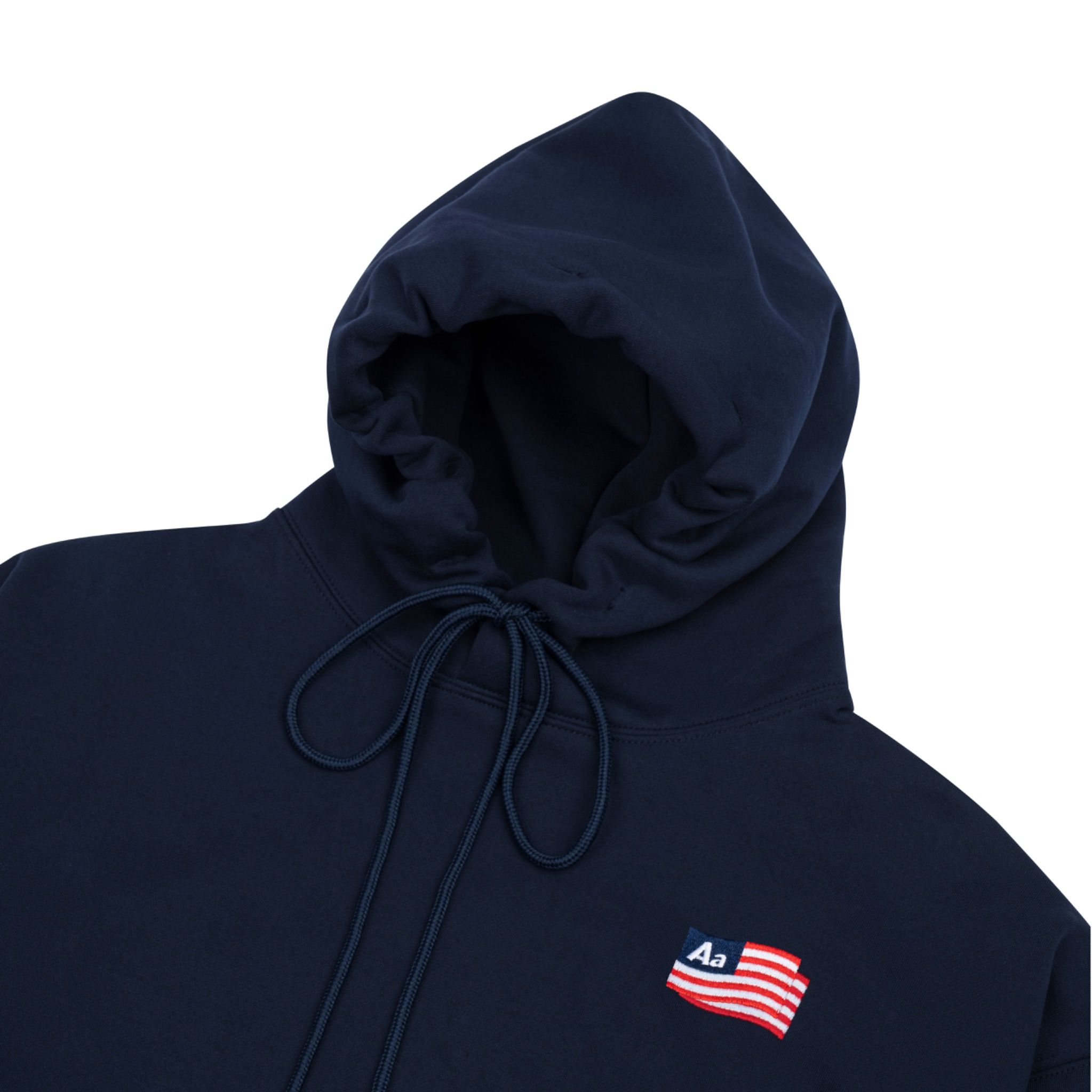  AA FLAG LOGO HOODIE  // NAVY 
