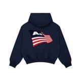  AA FLAG LOGO HOODIE  // NAVY 