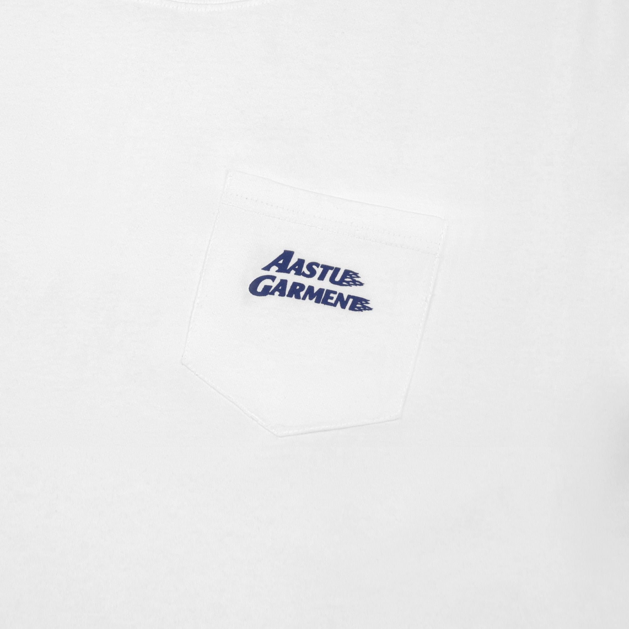 AA FIRE GARMENT LOGO TEE // WHITE 