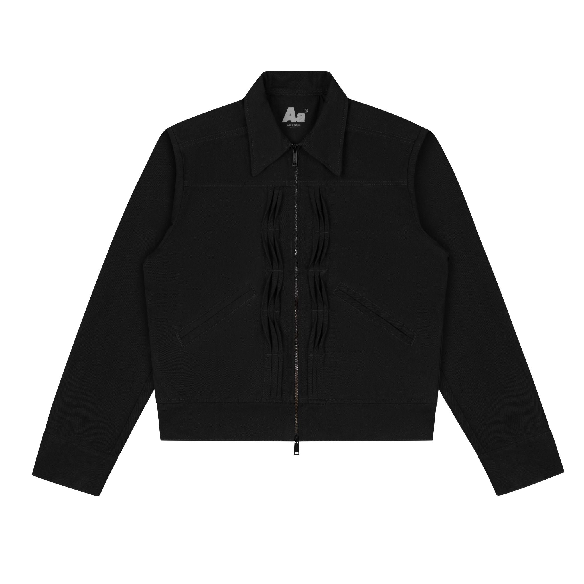  WASH DENIM TYPE JACKET // BLACK 