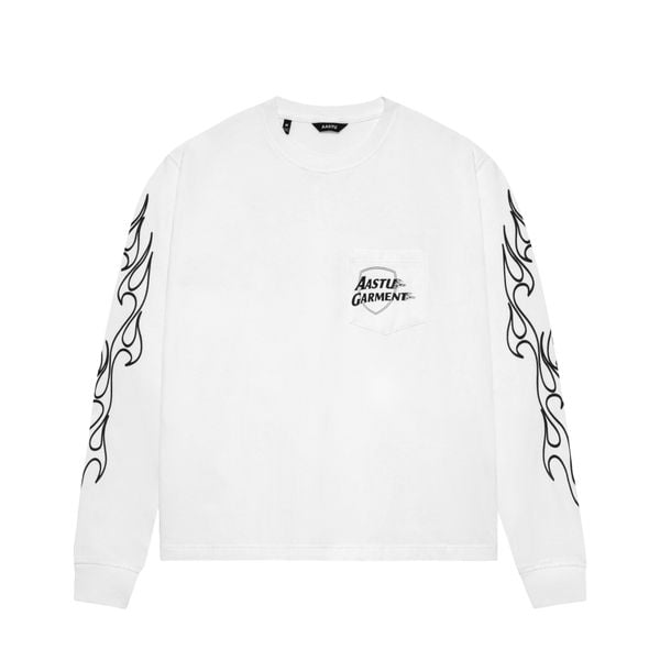 AA FIRE GARMENT LONG SLEEVE // WHITE 