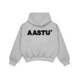  AASTU LOGO HOODIE ZIP // GREY 