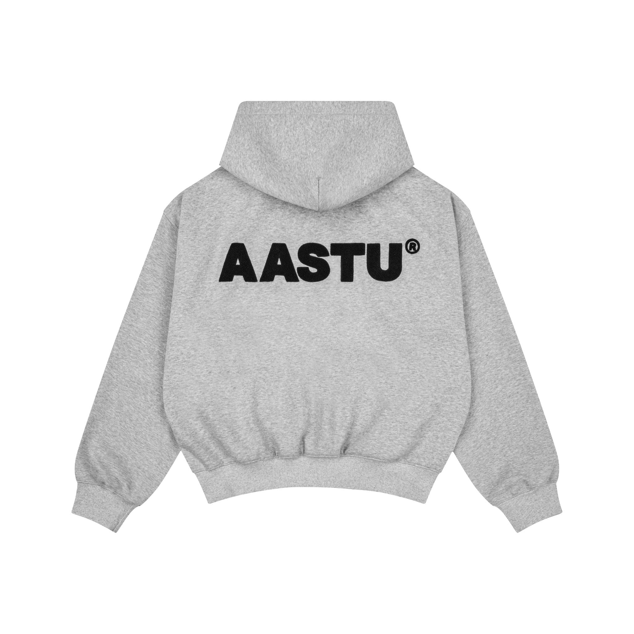  AASTU LOGO HOODIE ZIP // GREY 