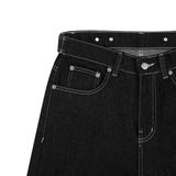  AA RAW DENIM PANTS // BLACK 
