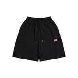  AA FLAG LOGO SWEAT SHORTS // BLACK 