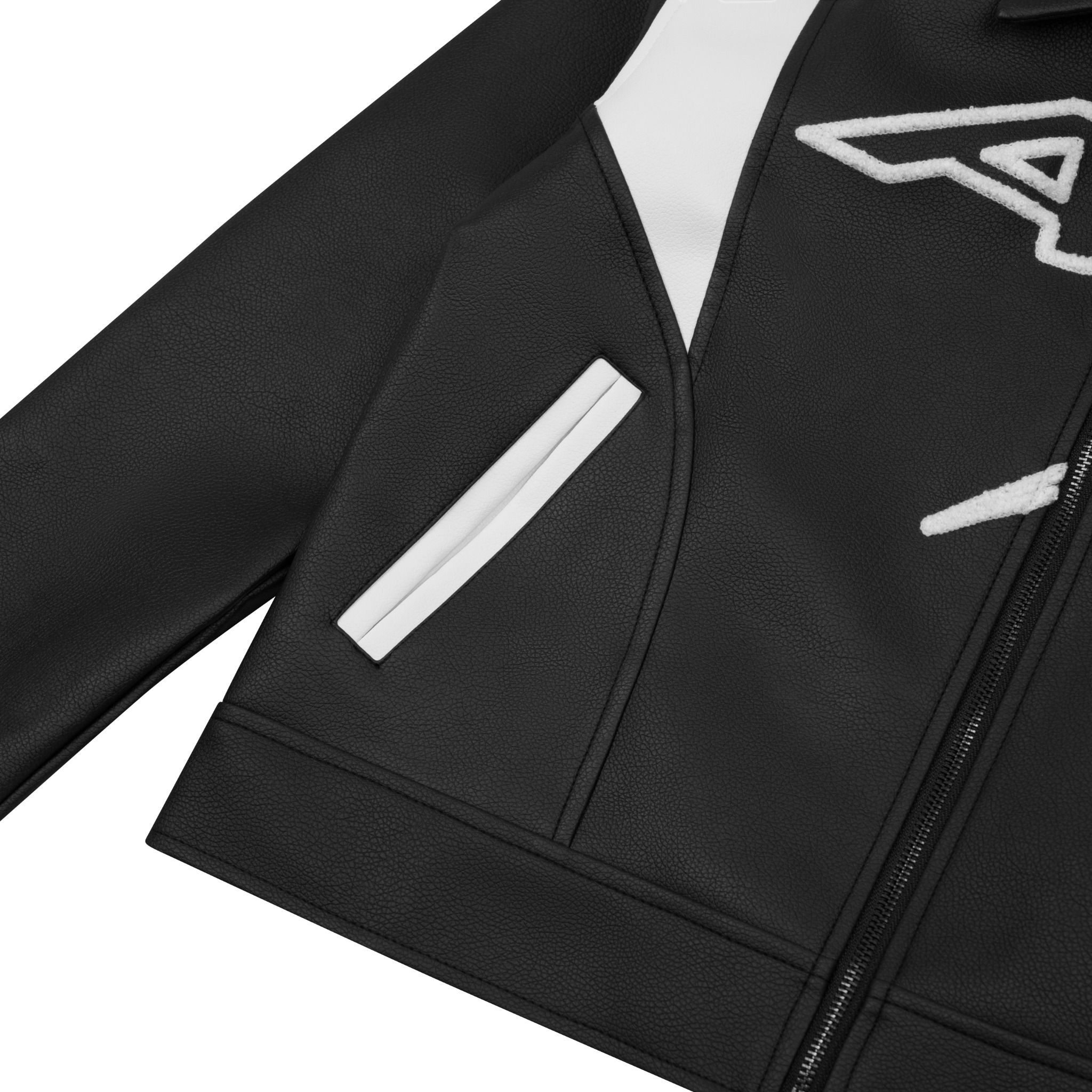  AA STU RACING LEATHER JACKET V3 // BLACK 