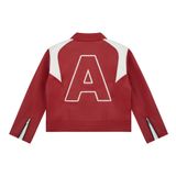  AA STU RACING LEATHER JACKET V3 // RED 