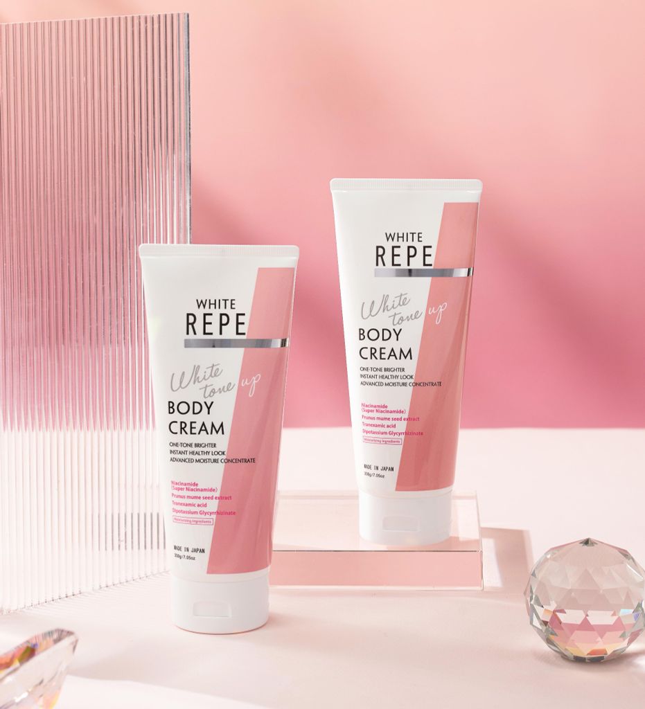 Kem Dưỡng Trắng Da Nâng Tone White tone up Body Cream WHITE REPE 200g
