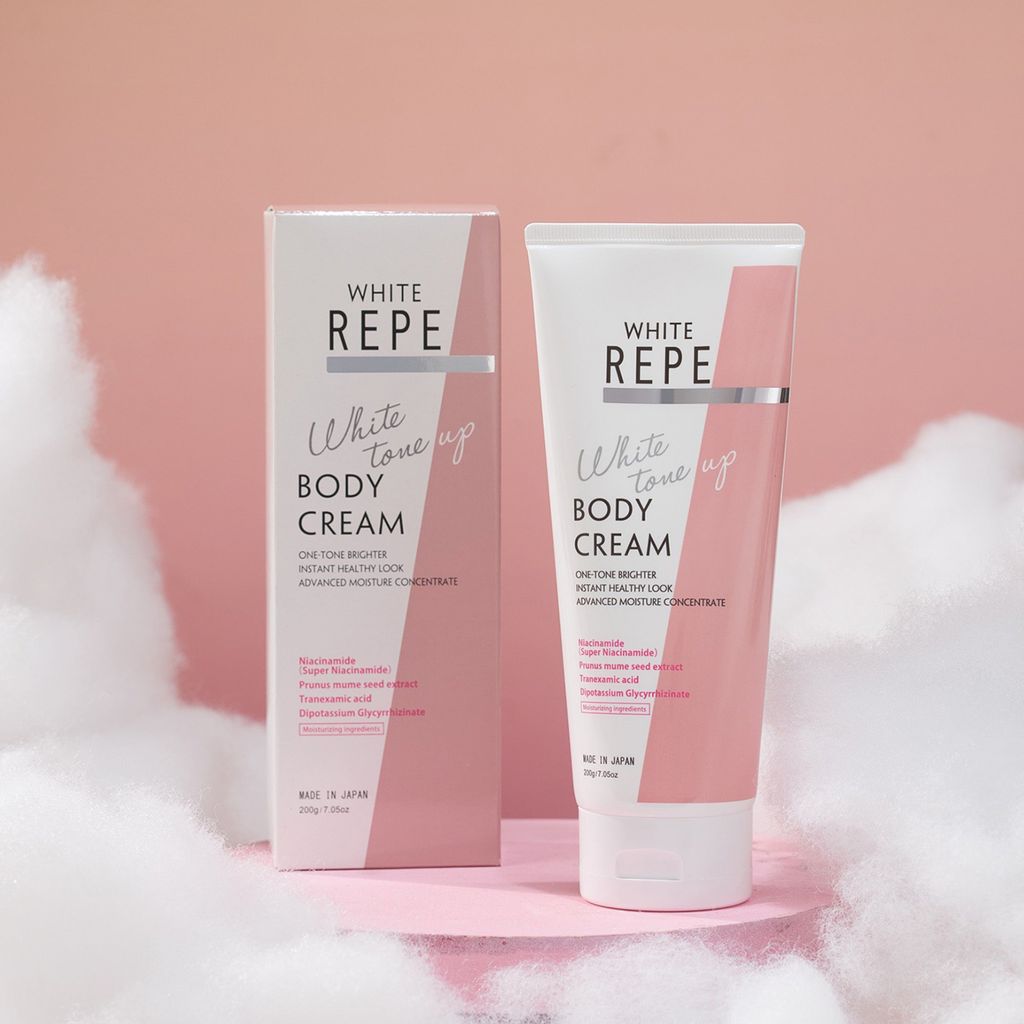 Kem Dưỡng Trắng Da Nâng Tone White tone up Body Cream WHITE REPE 200g