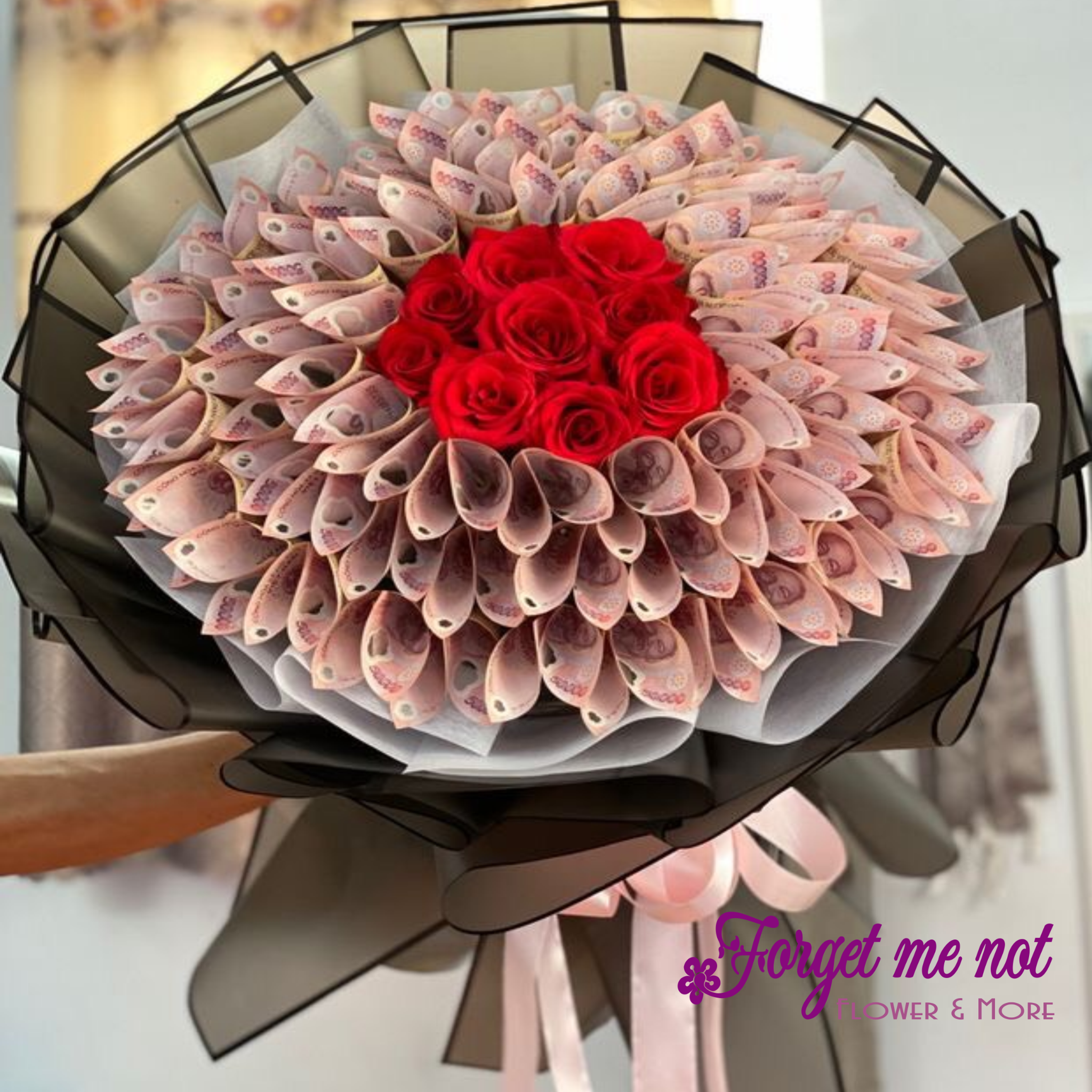  Bó hoa tiền 40 tờ 50k 