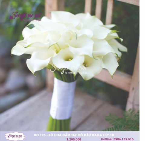  HC125 - BÓ HOA CƯỚI CALLA LILY 10 