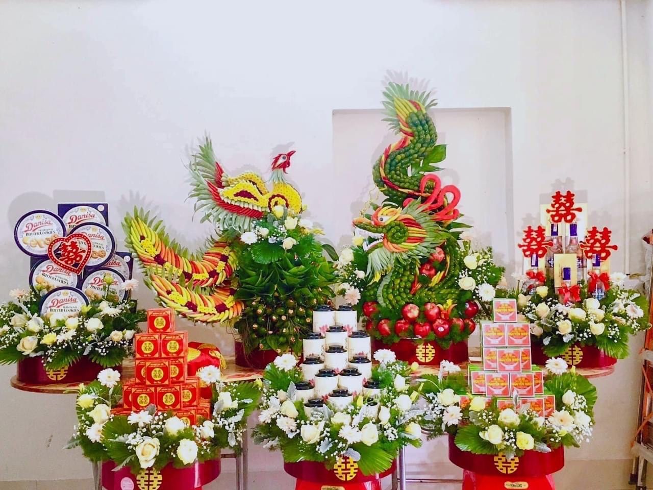  tráp cưới rồng phụng 
