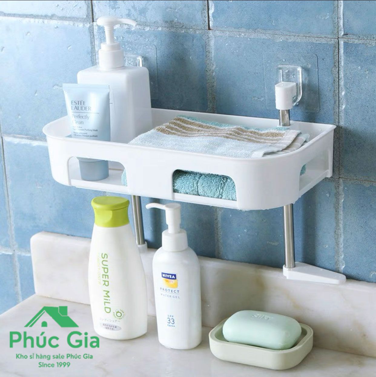 KỆ Để Toilet Dán Tường Nhựa 2 Tầng - Phúc Gia Home PGGD053 – Thời ...