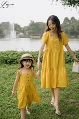 Đầm bầu cổ vuông Bella Dress