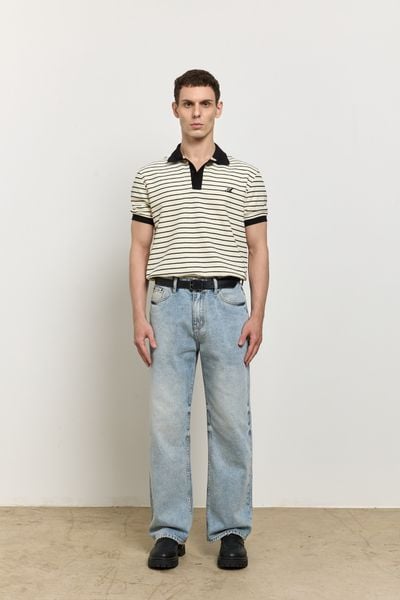  Straight Denim Baggy Jeans - Core Blue 