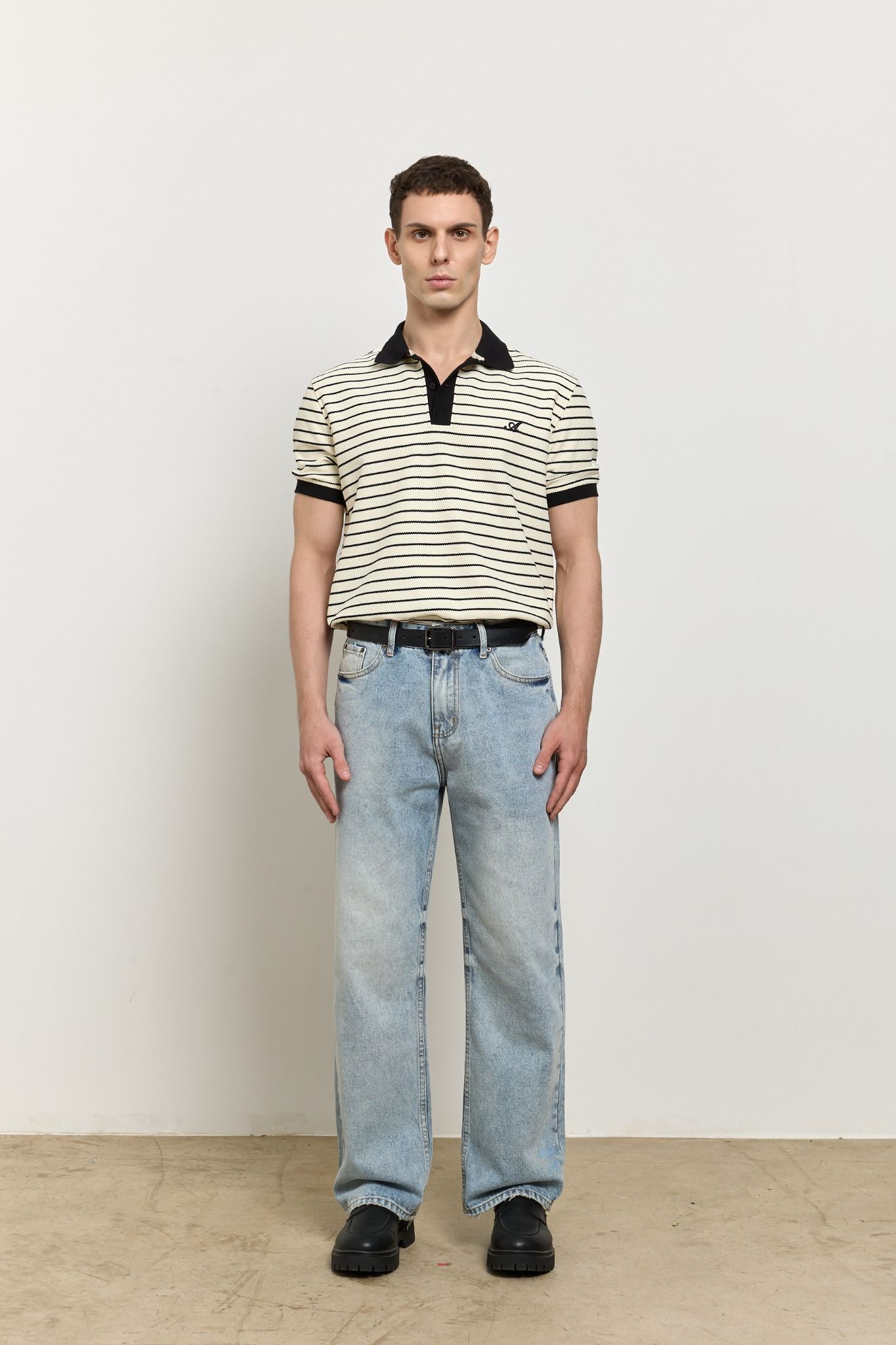  Straight Denim Baggy Jeans - Core Blue 