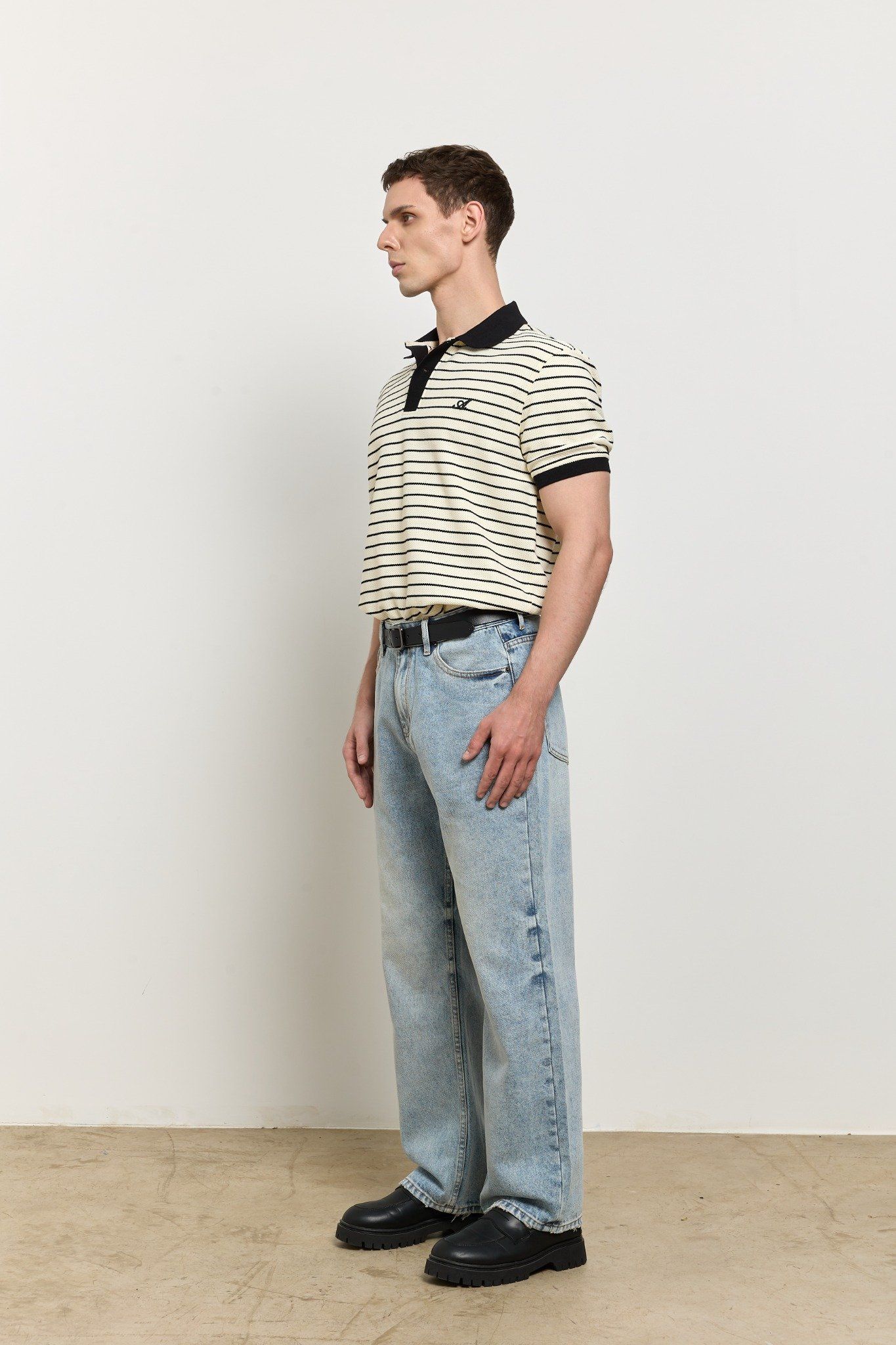  Straight Denim Baggy Jeans - Core Blue 