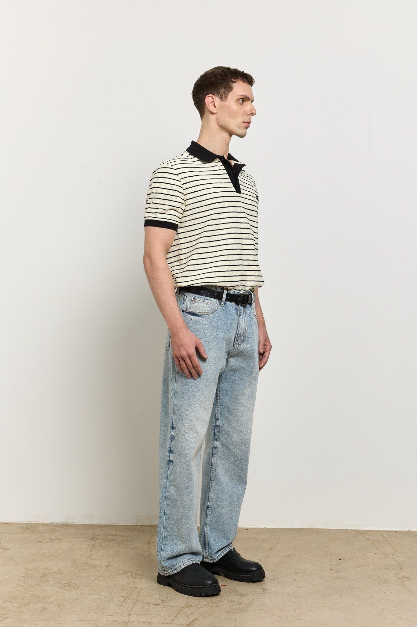  Straight Denim Baggy Jeans - Core Blue 