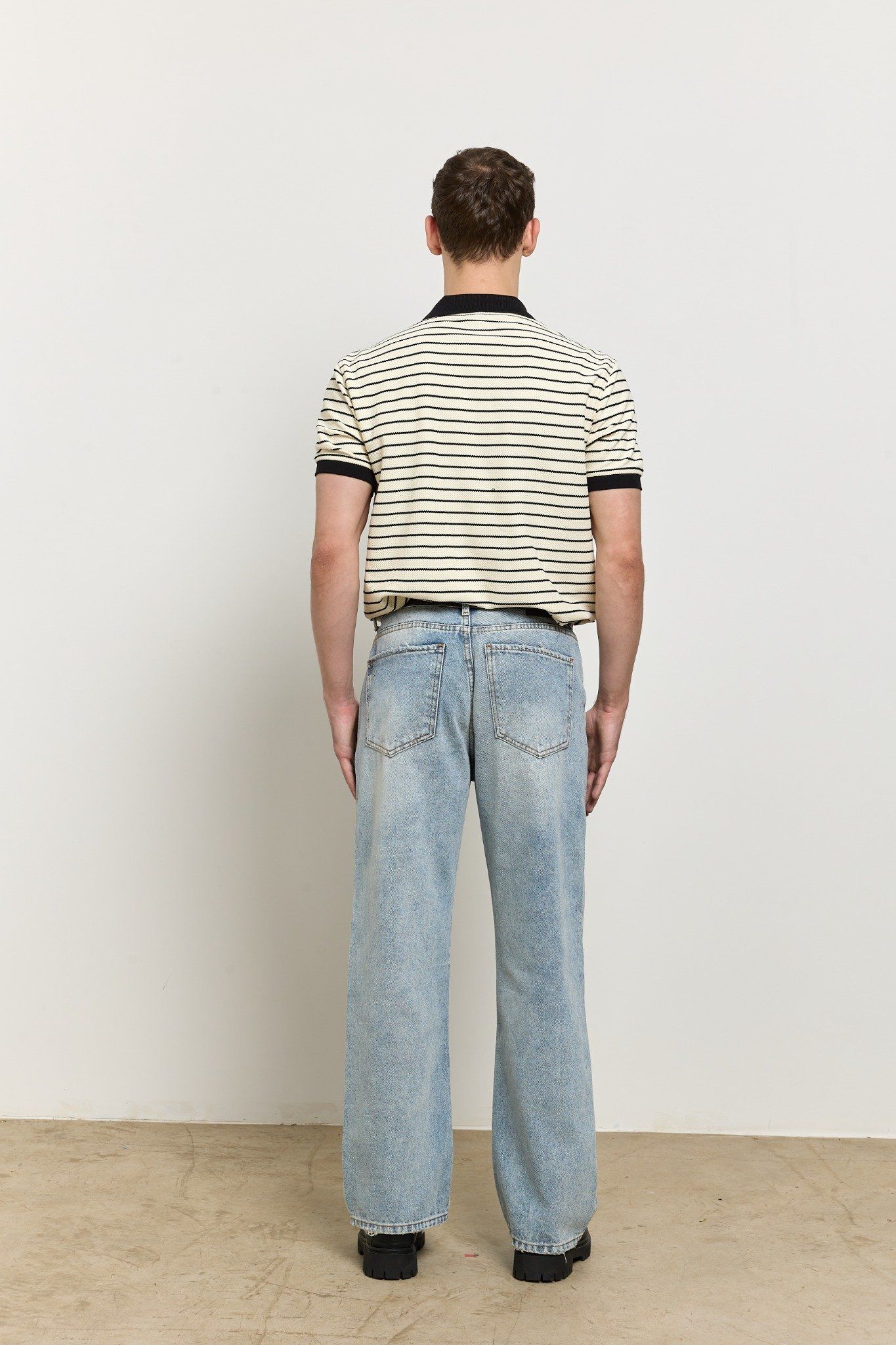  Straight Denim Baggy Jeans - Core Blue 