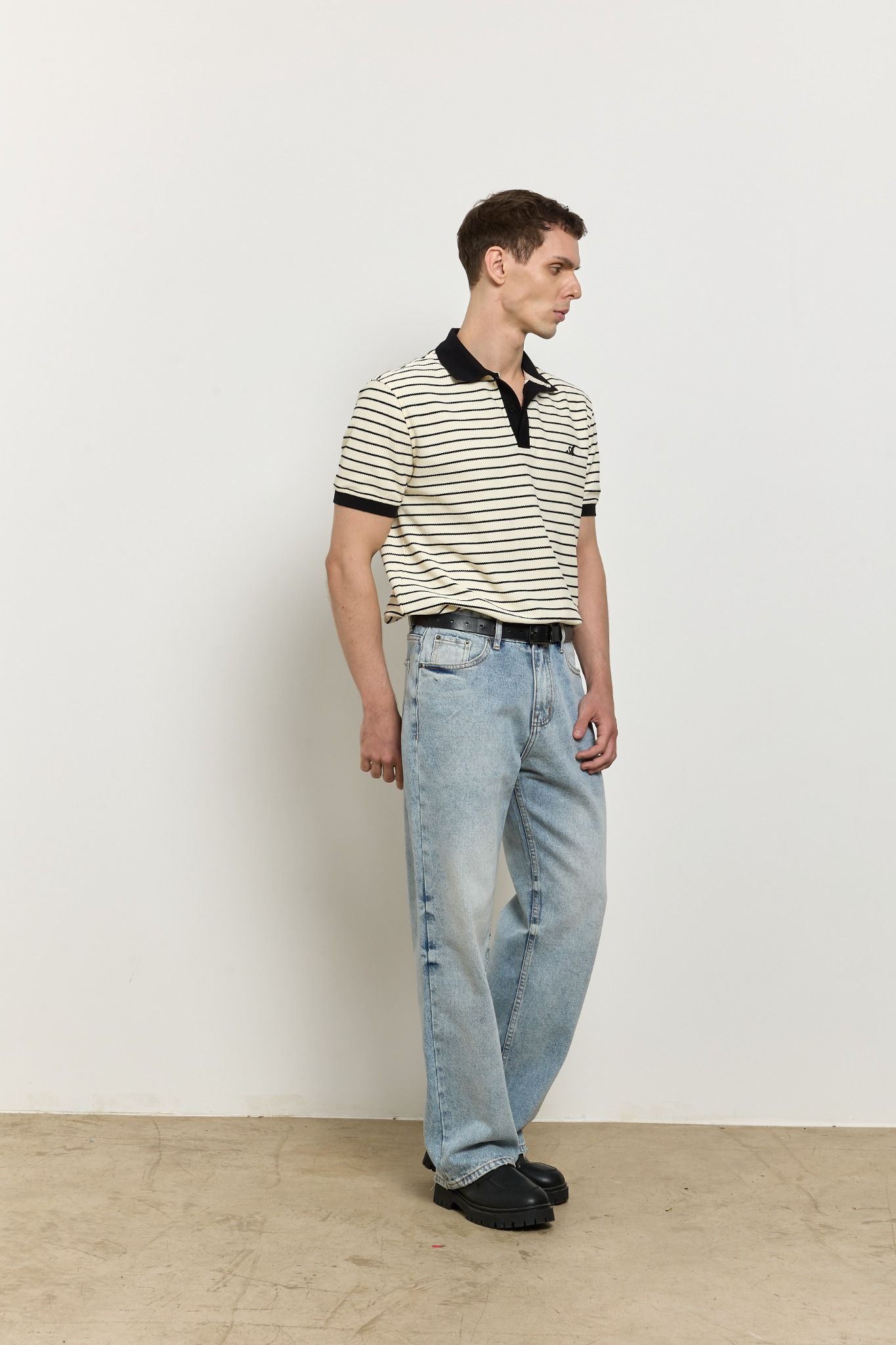  Straight Denim Baggy Jeans - Core Blue 